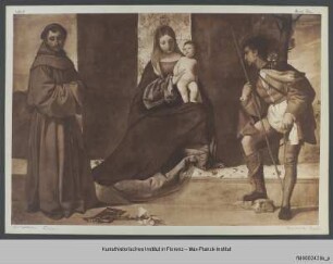 Madonna mit Kind und den Heiligen Antonius von Padua und Rochus