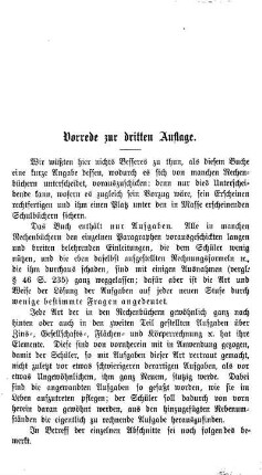 Vorrede zur dritten und achten Auflage.