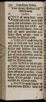 Vom Creutz/ Trübsal und Anfechtung.