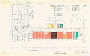 Evangelisches Diakonissenkrankenhaus Bethanien, Berlin-Kreuzberg Umbau. Hauptgebäude: Südflügel: 2. Obergeschoss und Turmgeschoss 1:100