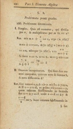 §. 2. Problemata primi gradus
