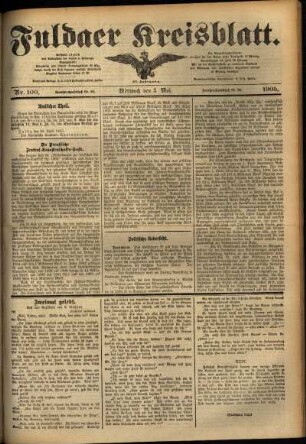 Ausgabe vom Mittwoch, den 03. Mai 1905.