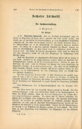 Sechster Abschnitt. Die Landesverwaltung