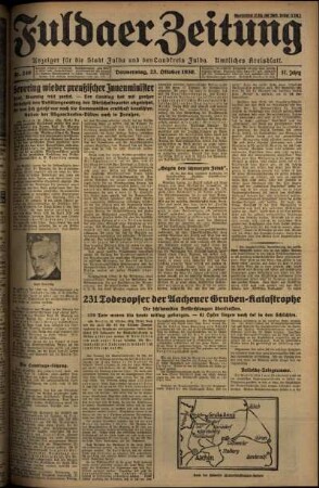 Ausgabe vom Donnerstag, den 23. Oktober 1930.