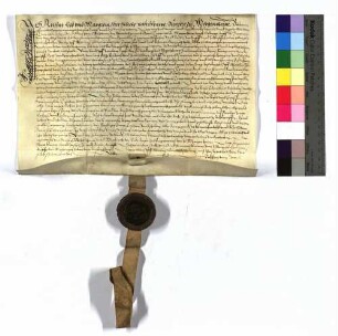 Schuldbrief des Matthäus Oed und seiner Frau Margarete