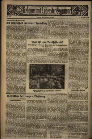 Dritte Ausgabe vom Sonntag, den 26. Juli 1936.