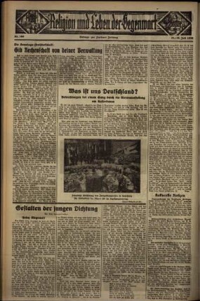 Dritte Ausgabe vom Sonntag, den 26. Juli 1936.