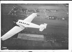 Leipzig, Flugzeug G 23 über Leipzig