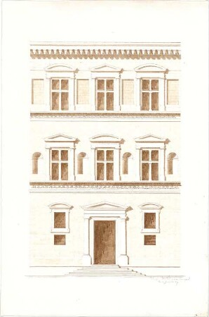 Zocher, Ernst; Florenz (Italien); "Palazzo Bartolini" - Ansicht