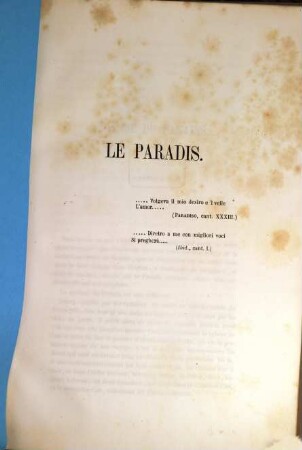 La divine comédie de Dante Alighieri (Enfer - Purgatoire - Paradis) traduit en vers français par J. A. de Mongis
