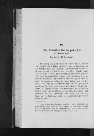 VI. Eine Eisbootfahrt über den großen Belt 1861