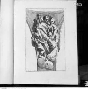 Raccolta di Opere varie inventate ed incise all'Acqua forte dal celebre Pietro Testa. In Num°. XXXII Rami. In Roma presso Luigi Fabri, Via del Bufalo Num° 141Justitia und Charitas - Raccolta di Opere varie ... dal celebre Pietro Testa