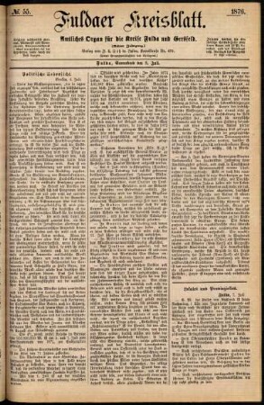 Ausgabe vom Samstag, den 08. Juli 1876.