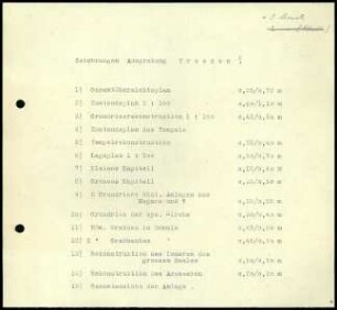 Liste; Zeichnungen Troizen