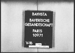 Weyh, Wilhelm, stud. phil, in München, Entleihung von griechischen Handschriften aus der Nationalbibliothek in Paris