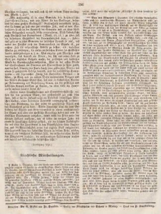 596 Kirchliche Mittheilungen