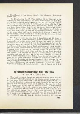 Stellungskämpfe bei Reims