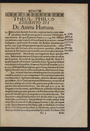 Theol. Philos. Exhibitio XVI.