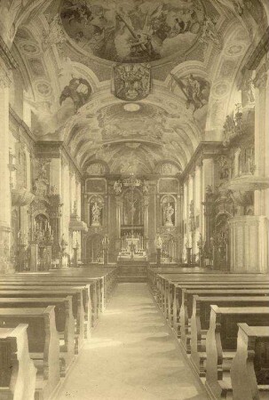Ansichten von Karlsruhe, Bruchsal und Rastatt. Bruchsal - Schlosskirche