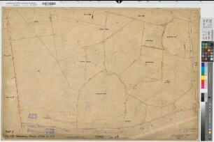 Greven (Greven), Flurbereinigung Aldrup, Bl.03 Zuteilungskarte Greven l.d.E. Flur 116