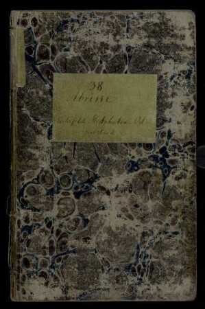 Nr. 38: 38. Abrisse. Eichsfeld, Westphalen, Ostfriesland [Einbandtitel]