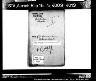 Der dem Ladendiener H.J. Kramer aus Groß-Midlum gestattete Kramhandel in Loquard