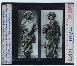 Meister HL, Hochaltarretabel des Breisacher Münsters : Engel, St. Laurentius