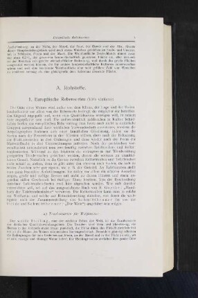 A. Rohstoffe.