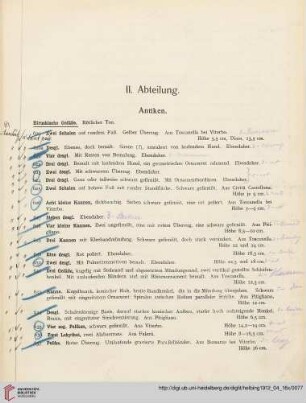 Antiken (Nr. 620-713)