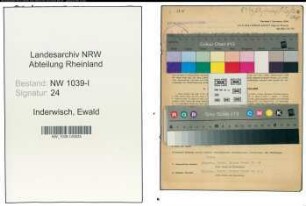 Entnazifizierung Ewald Inderwisch , geb. 26.03.1909 (Schuhmacher)