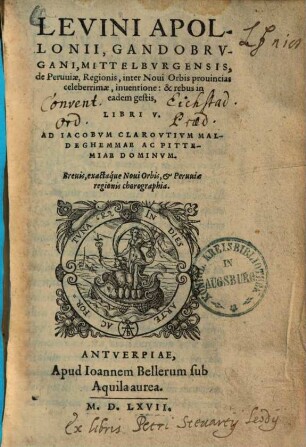 De Peruviae regionis inventione et rebus in eadem gestis : libri V.