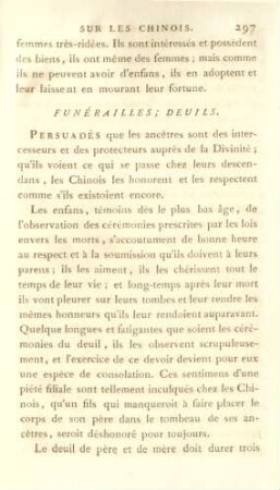 Funérailles ; Deuils