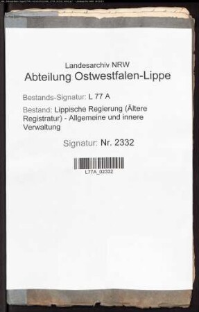 Gesuch der Einwohner zu Sonneborn und Wierborn um Verringerung ihres Kontributionsansatzes
