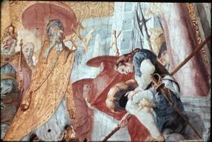 Der Heilige nimmt an der Kaiserkrönung Lothars II. teil