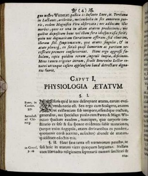 Caput I. Physiologia Ætatum.