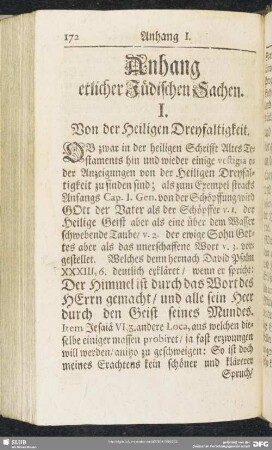 Anhang etlicher Jüdischen Sachen