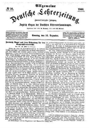 Friedrich Ratzel und seine Bedeutung für den Geographieunterricht