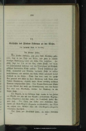 VI. Geschichte des Fleckens Liebenau an der Weser