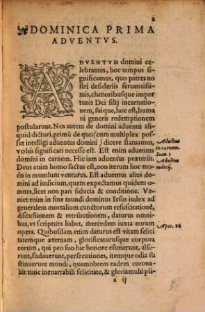 Homiliae quaedam in evangelia dominicalia ab adventu Domini usque ad Epiphaniam