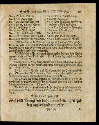 Das XXVI. Capitul.