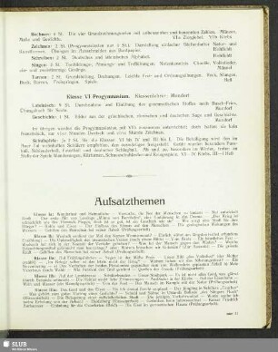 Aufsatzthemen