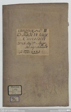 Suites - Mus.2154-N-2 : strings, bc, ob (2), fag - a