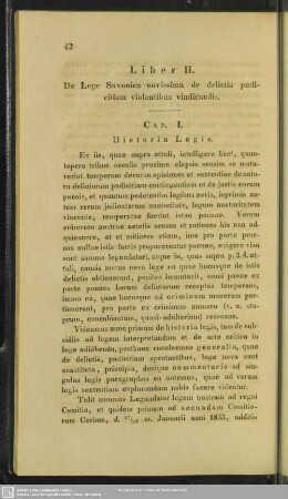 Liber II. De Lege Saxonica novissima de delictis pudicitiam violantibus vindicandis