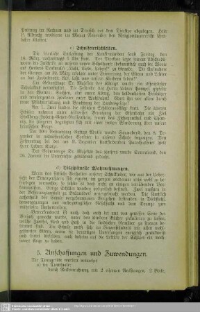 5. Anschaffungen und Zuwendungen