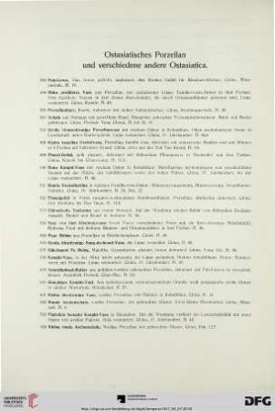 Ostasiatisches Porzellan und verschiedene andere Ostasiatica (Nr. 503-572)