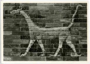 Berlin. Staatliche Museen, Vorderasiatisches Museum, Relief Schreitender Drache vom Ischtar-Tor