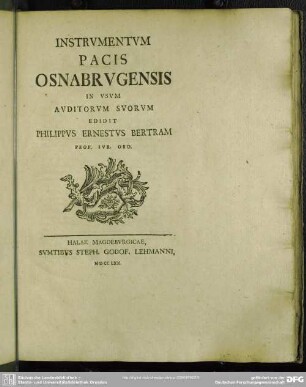Instrumentum Pacis Osnabrugensis