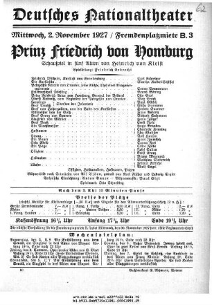 Prinz Friedrich von Homburg
