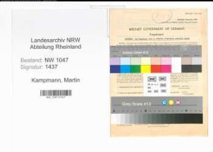 Entnazifizierung Martin Kampmann , geb. 01.06.1905 (Postbeamter)