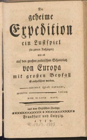Die geheime Expedition